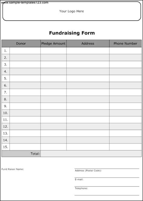 10 Free Fundraising Templates for Events and .
